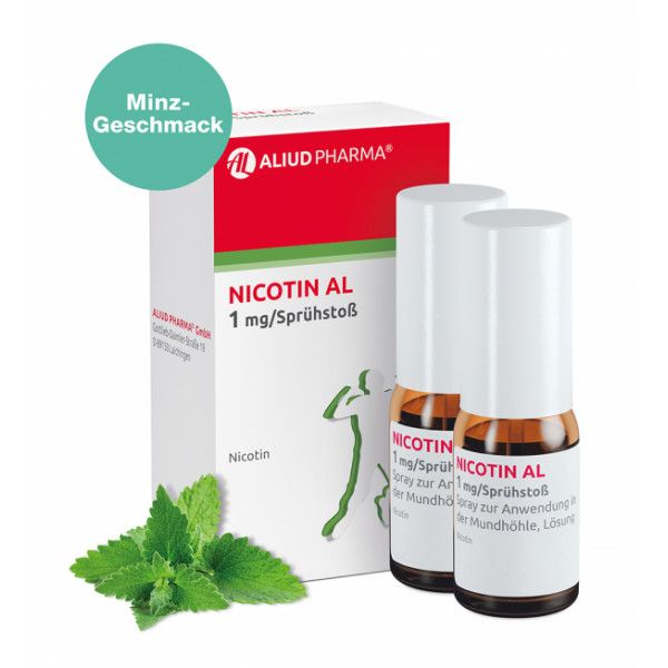 bodyguardapotheke Nicotin AL 1 mg / Sprühstoß zur Rauchentwöhnung Riesige Ersparnisse