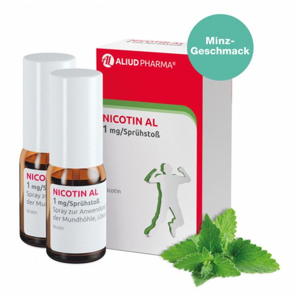 bodyguardapotheke Nicotin AL 1 mg / Sprühstoß zur Rauchentwöhnung Riesige Ersparnisse