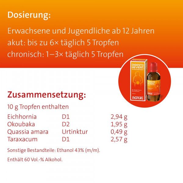 bodyguardapotheke DIGESTO Hevert Verdauungstropfen 50% Rabatt mit kostenlosem Versand