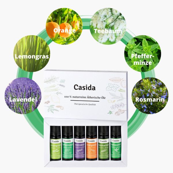 bodyguardapotheke ÄTHERISCHE Öle Set naturrein Top 6 Aromatherapie Begrenzt auf 3 Tage