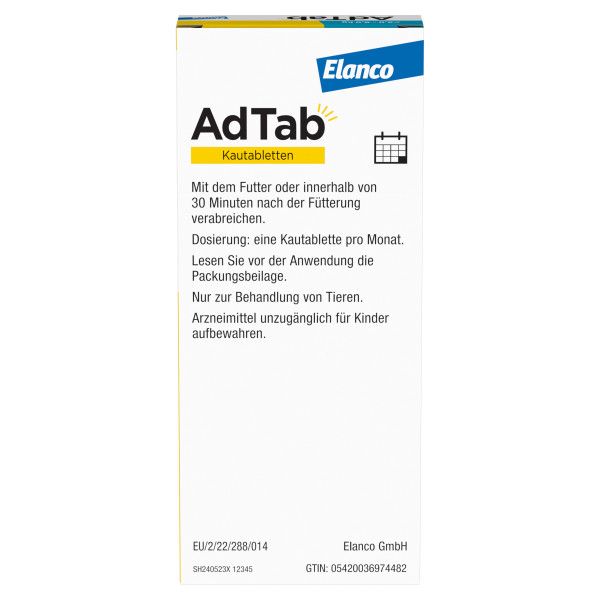 bodyguardapotheke ADTAB 48 mg Kautabletten für Katzen >2-8 kg 2025