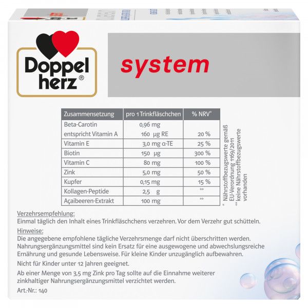 bodyguardapotheke DOPPELHERZ Kollagen Beauty system Trinkfläschchen Limitierter Zeitrabatt