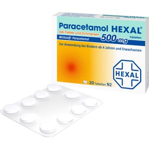 bodyguardapotheke PARACETAMOL 500 mg HEXAL bei Fieber und Schmerzen Tabletten Rabatt