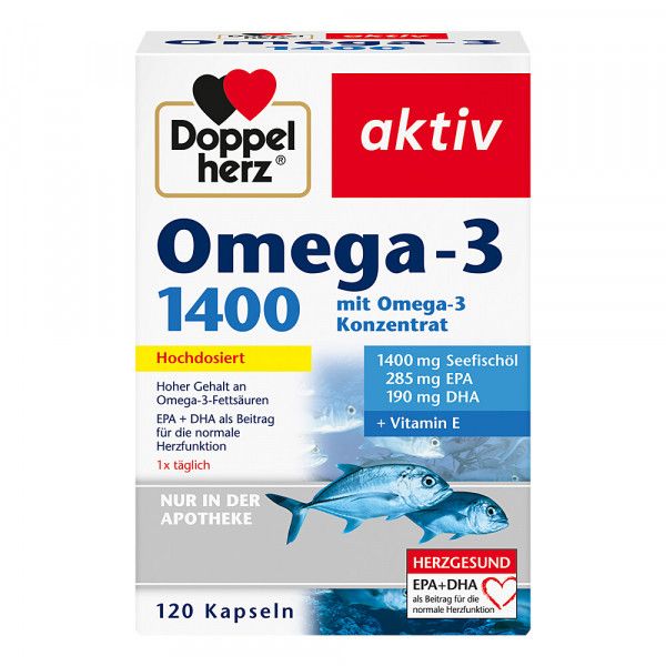 bodyguardapotheke DOPPELHERZ Omega-3 1.400 Kapseln Günstig kaufen