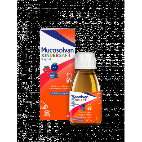bodyguardapotheke MUCOSOLVAN Kindersaft 30 mg/5 ml zur Schleimlösung bei Atemwegserkrankungen Online Shopping