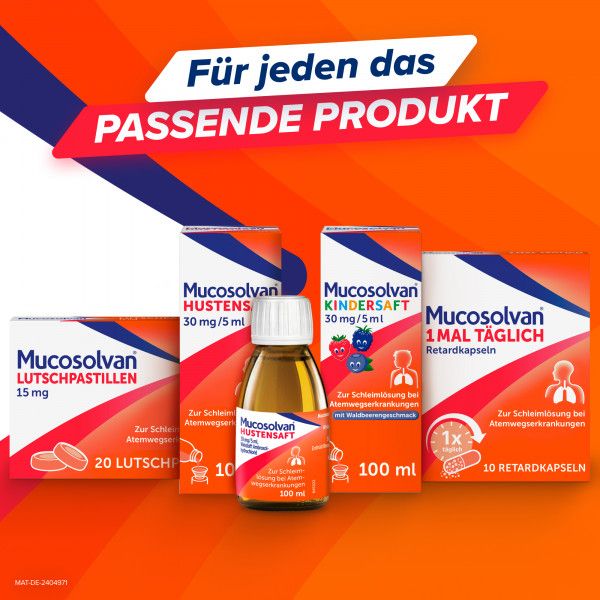 bodyguardapotheke MUCOSOLVAN Kindersaft 30 mg/5 ml zur Schleimlösung bei Atemwegserkrankungen Online Shopping