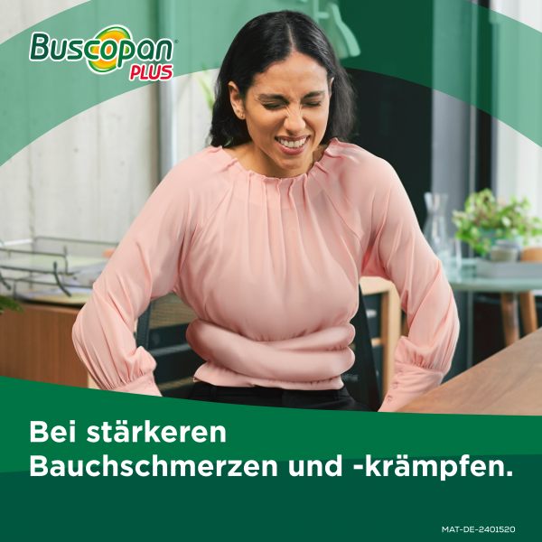 bodyguardapotheke BUSCOPAN plus Filmtabletten mit Paracetamol bei stärkeren Schmerzen und Krämpfen im Bauchbereich Cyber Monday
