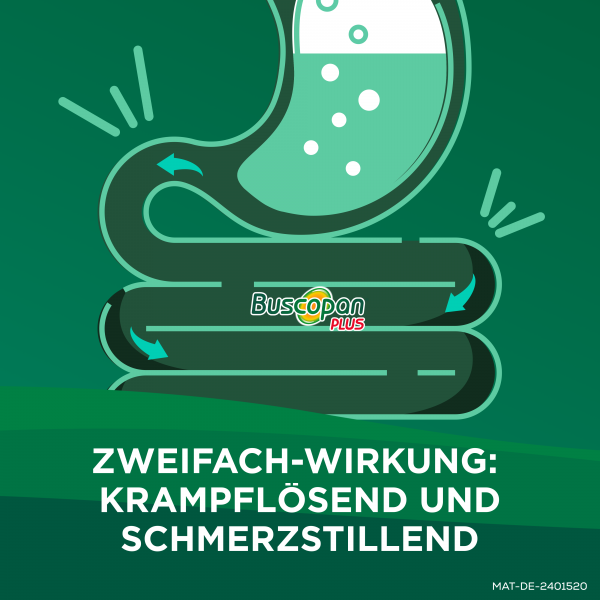 bodyguardapotheke BUSCOPAN plus Filmtabletten mit Paracetamol bei stärkeren Schmerzen und Krämpfen im Bauchbereich Cyber Monday