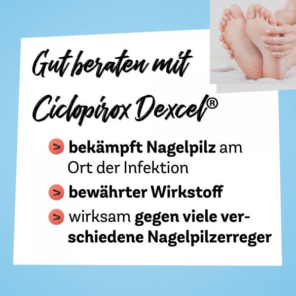 bodyguardapotheke CICLOPIROX Dexcel gegen Nagelpilz 80 mg/g wirkstoffhaltiger Nagellack Muttertagsangebot