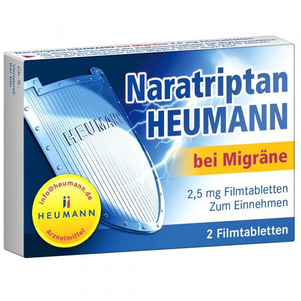 bodyguardapotheke NARATRIPTAN Heumann bei Migräne 2 5 mg Filmtabl Blitzangebot