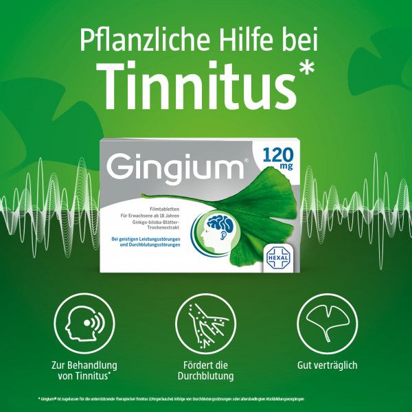 bodyguardapotheke GINGIUM 120 mg Filmtabletten Bestseller