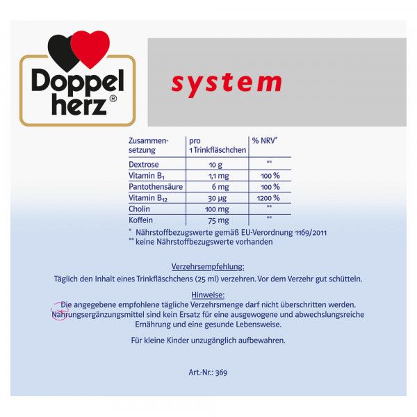 bodyguardapotheke DOPPELHERZ Vitamin B12 Plus system Trinkampullen Sonderangebote
