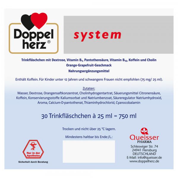 bodyguardapotheke DOPPELHERZ Vitamin B12 Plus system Trinkampullen Sonderangebote