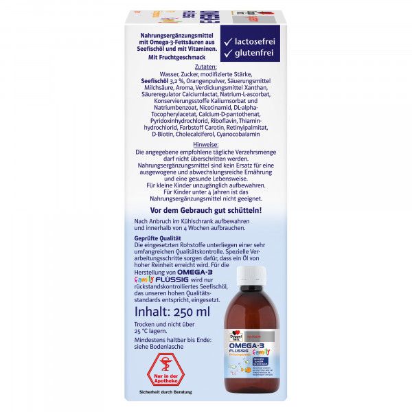 bodyguardapotheke DOPPELHERZ Omega-3 flüssig family system Bis zu 50% Rabatt