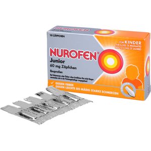 bodyguardapotheke NUROFEN Junior 60 mg Zäpfchen Begrenzt auf 3 Tage