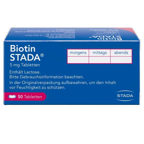 bodyguardapotheke BIOTIN STADA 5 mg Tabletten Preisnachlass
