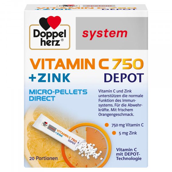 bodyguardapotheke DOPPELHERZ Vitamin C 750 Depot system Pellets Saisonschlussverkauf