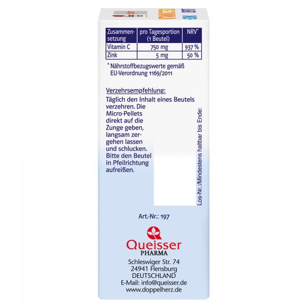 bodyguardapotheke DOPPELHERZ Vitamin C 750 Depot system Pellets Saisonschlussverkauf