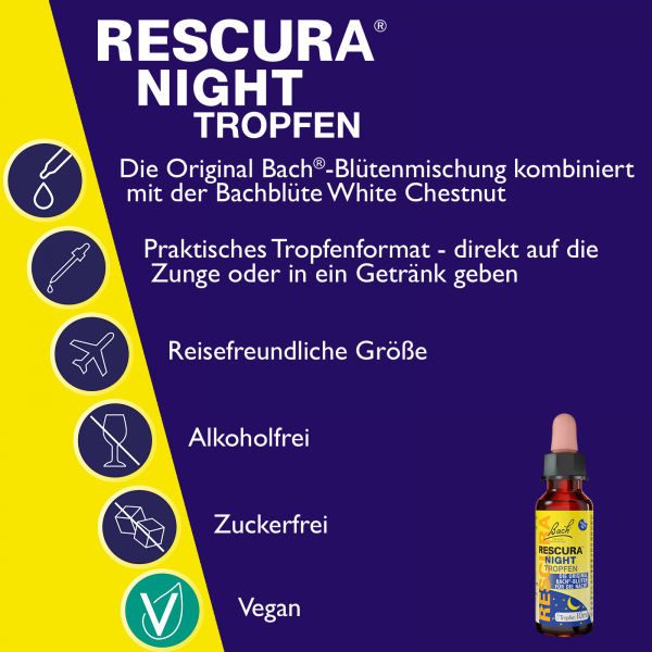 bodyguardapotheke Bach RESCURA® NIGHT Tropfen alkoholfrei 10ml Discount Store für neue Produkte