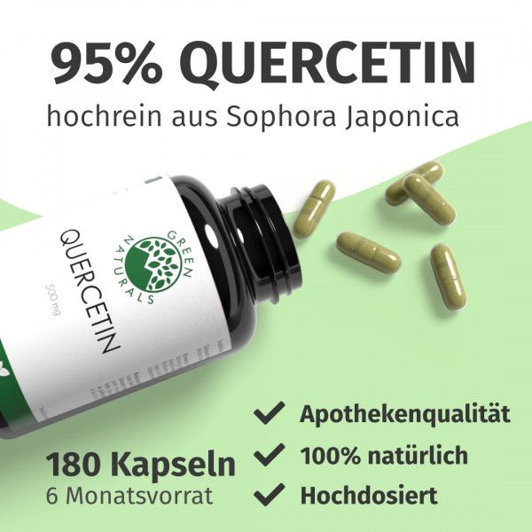 bodyguardapotheke GREEN NATURALS® Quercetin 500 mg hochdosiert vegan Online
