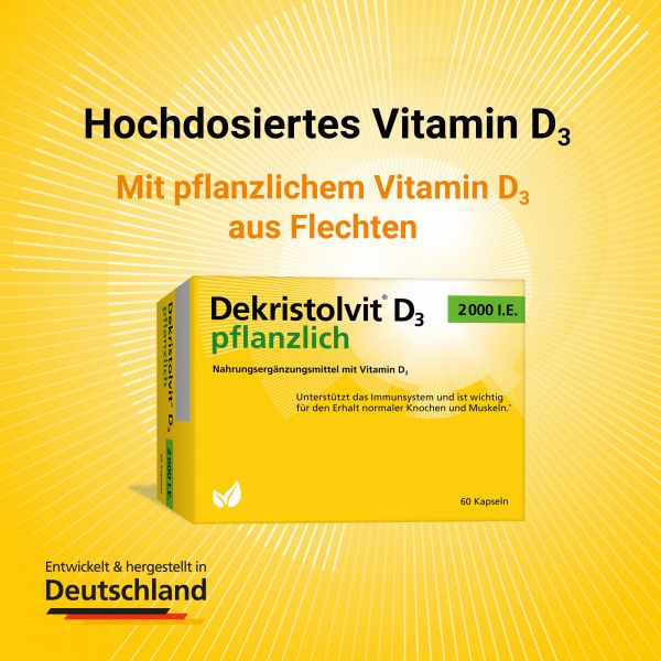 bodyguardapotheke DEKRISTOLVIT D3 2000 I.E. pflanzlich Kapseln Angebote