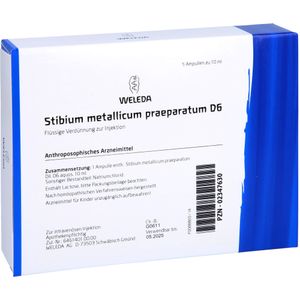 bodyguardapotheke STIBIUM METALLICUM PRAEPARATUM D 6 Ampullen Weihnachtsangebot