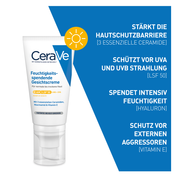 bodyguardapotheke CERAVE feuchtigkeitsspendende Gesichtscreme SPF 50 Heißer Verkauf