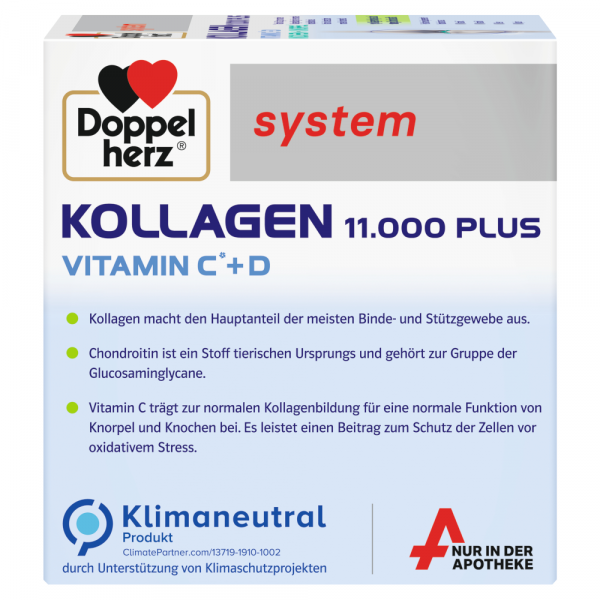 bodyguardapotheke DOPPELHERZ Kollagen 11.000 Plus system 30 Trinkfläschchen Wochenangebot