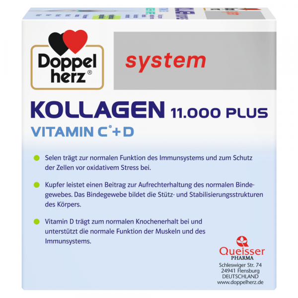 bodyguardapotheke DOPPELHERZ Kollagen 11.000 Plus system 30 Trinkfläschchen Wochenangebot