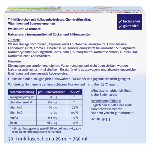 bodyguardapotheke DOPPELHERZ Kollagen 11.000 Plus system 30 Trinkfläschchen Wochenangebot