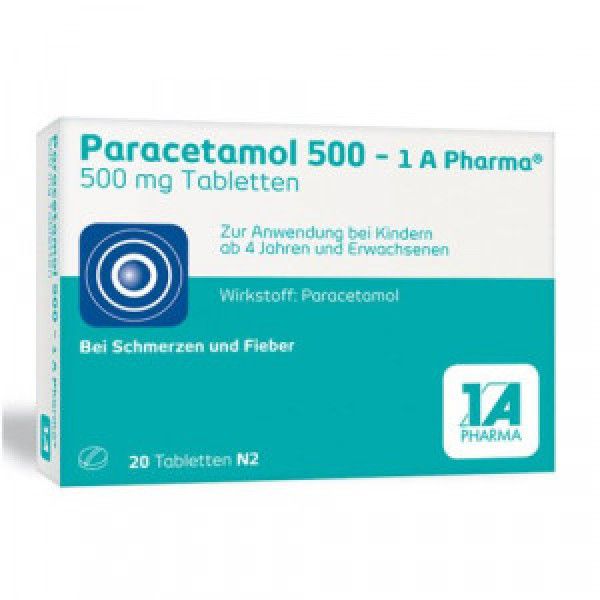 bodyguardapotheke PARACETAMOL 500-1A Pharma Tabletten
