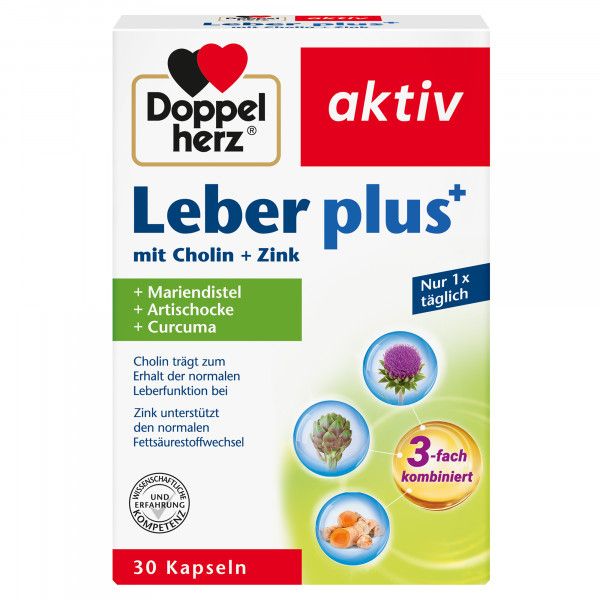 bodyguardapotheke DOPPELHERZ Leber plus mit Cholin+Zink Kapseln Speichern exportieren