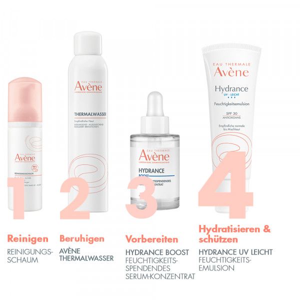 bodyguardapotheke Avène Hydrance reichhaltige UV Feuchtigkeitscreme SPF 30 zur intensiven und langanhaltenden Feuchtigkeitsversorgung der Haut Nur noch ein Tag übrig