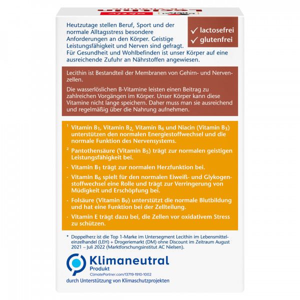 bodyguardapotheke DOPPELHERZ Lecithin+B-Vitamine Kapseln Limitierter Zeitrabatt