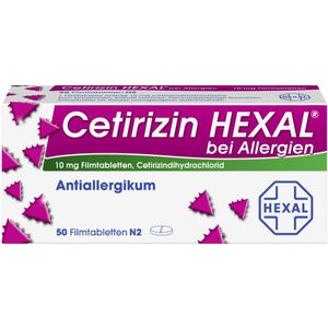 bodyguardapotheke CETIRIZIN HEXAL Filmtabletten bei Allergien Muttertagsangebot