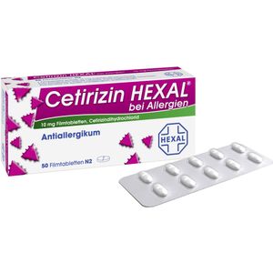 bodyguardapotheke CETIRIZIN HEXAL Filmtabletten bei Allergien Muttertagsangebot