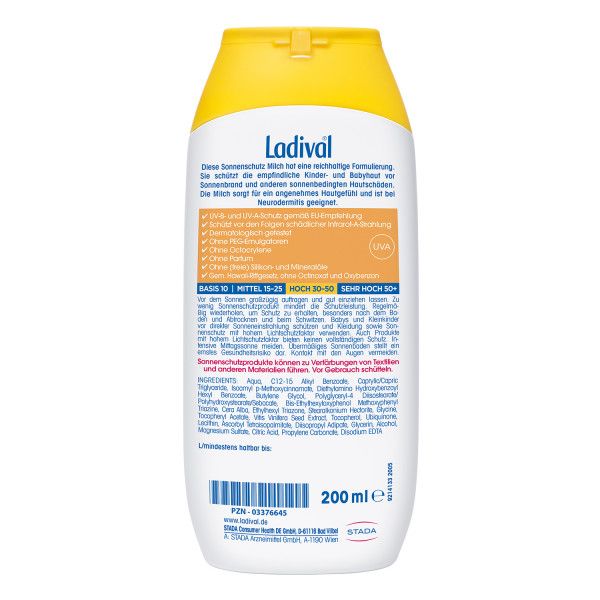 bodyguardapotheke LADIVAL Kinder Sonnenmilch LSF 30 Online Outlet