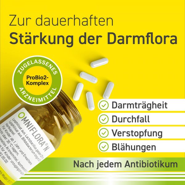 bodyguardapotheke Omniflora® N – Probiotika Kapseln für die Darmflora Zeitlich begrenztes Angebot