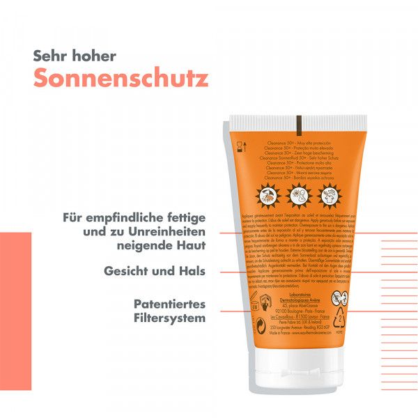bodyguardapotheke AVENE Cleanance Sonnenfluid SPF 50+ VIP-Rabatte