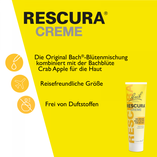 bodyguardapotheke Bach RESCURA® Creme 30ml Kostenlose Rückgabe