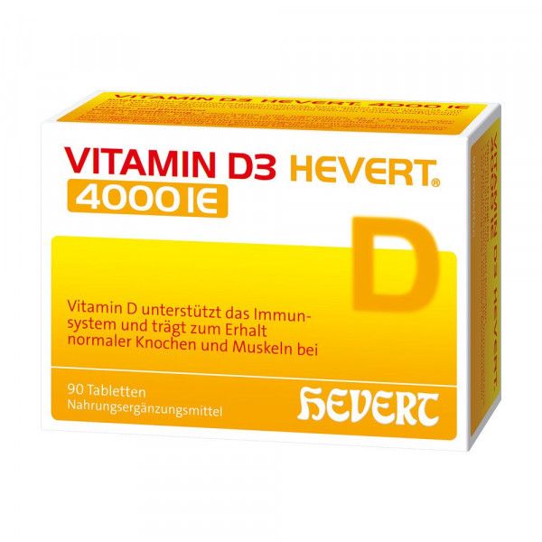 bodyguardapotheke VITAMIN D3 HEVERT 4.000 I.E. Tabletten Sonderangebot der Fabrik
