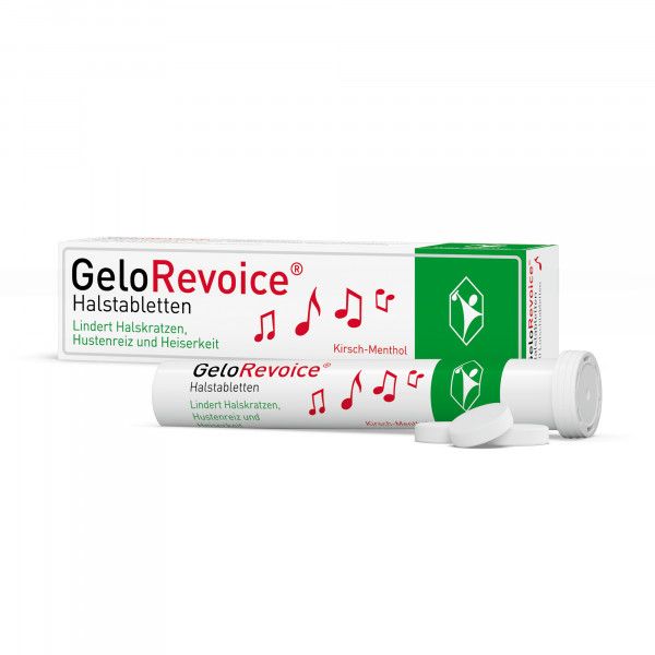bodyguardapotheke GeloRevoice Halstabletten Kirsch-Menthol bei Heiserkeit & Stimmverlust