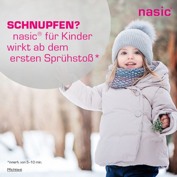 bodyguardapotheke NASIC für Kinder Nasenspray abschwellendes Schnupfenspray mit Xylometazolin & Dexpanthenol Schlussverkauf