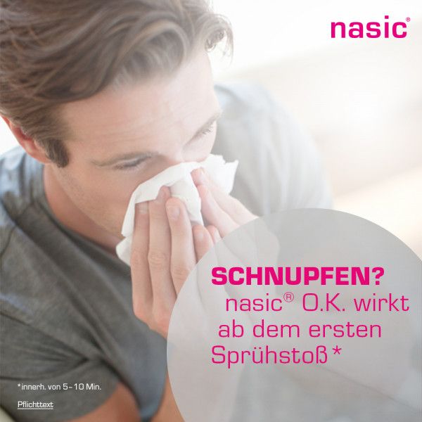 bodyguardapotheke NASIC o.K. Nasenspray ohne Konservierungsstoffe schleimhautabschwellendes & wundheilungsförderndes Schnupfenspray Günstiger Verkauf