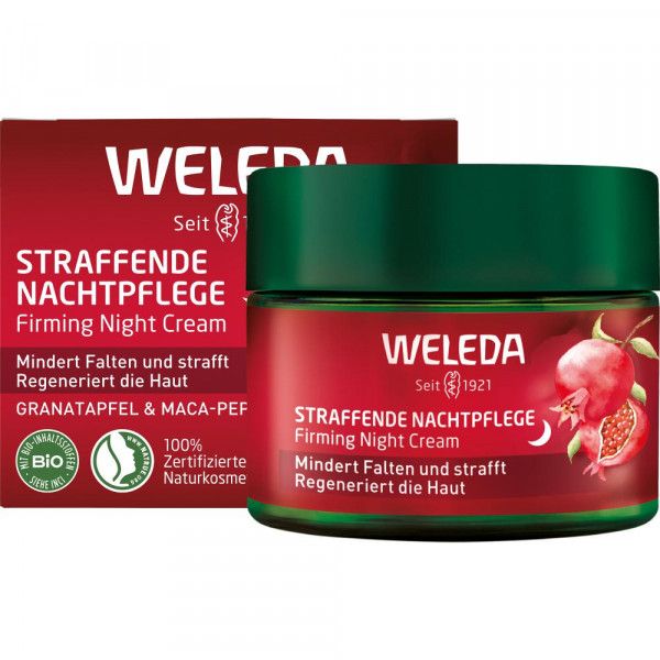 bodyguardapotheke Weleda Straffende Nachtpflege Granatapfel & Maca-Peptide