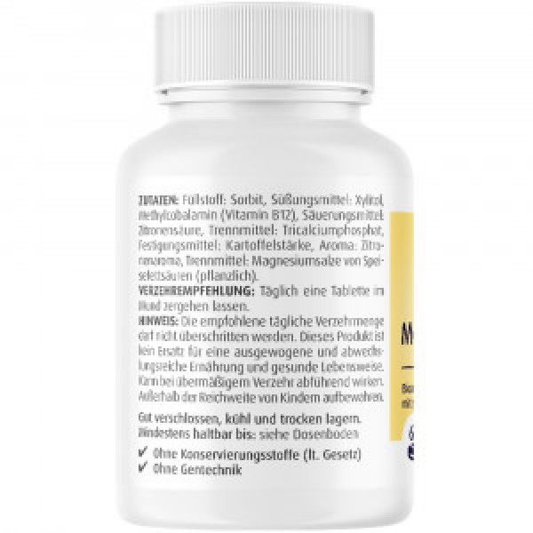 bodyguardapotheke VITAMIN B12 500 μg Methylcobalamin Lutschtabletten Sonderangebot der Fabrik