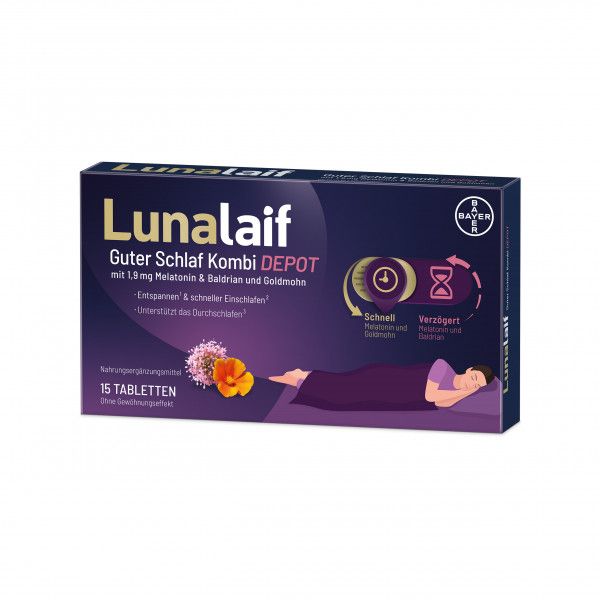 bodyguardapotheke LUNALAIF Guter Schlaf Kombi Depot Tabletten