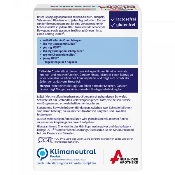 bodyguardapotheke DOPPELHERZ MSM Glucosamin system Kapseln Riesige Rabatte