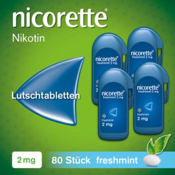 bodyguardapotheke NICORETTE freshmint 2 mg Lutschtabletten gepresst Speichern exportieren