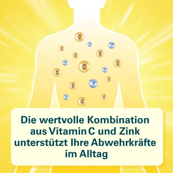 bodyguardapotheke Cetebe® Abwehr Fit Nahrungsergänzungsmittel Ascorbinsäure (Vitamin C) und Zink zollfrei